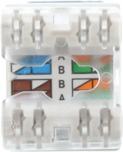 Vista 4 de Legrand - Conector Keystone OnQ RJ45, conector Keystone para Cat 5e, funciona con placas de pared multimedia para garantizar una terminación segura