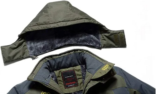 Vista 5 de XinYangNi Men's Winter Mountain Waterproof Jacket Snowboard Jackets Snowboarding Jacket Windproof Fleece Ski Jacket