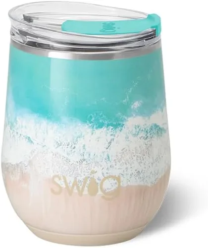 Vista 12 de Swig Life Vaso de vino de 12 onzas con tapa, acero inoxidable, apto para lavavajillas, portátil, triple aislamiento (todos los americanos)