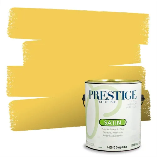 Vista 140 de PRESTIGE Pinturas de pintura exterior e imprimación en uno, 1 galón, plano, combinación comparable de Benjamin Moore* Pila de heno