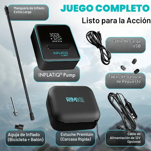 Vista 6 de INFLATiQ by RIMiQ - Inflador de neumáticos para automóviles, motocicletas