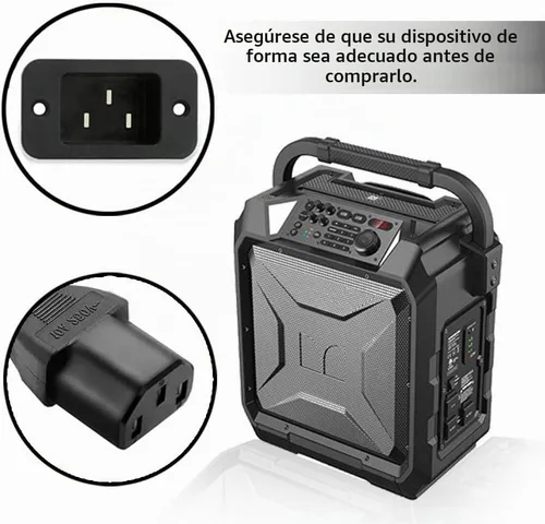 Vista 2 de Cable de alimentación para altavoz Bluetooth Monster Rockin Roller 2 3 RR2 RR3