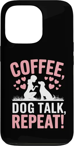 Vista 10 de Coffee Dog Talk Repeat Dog Mom Puppy Love Case for iPhone 17