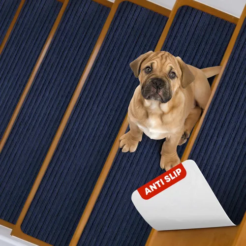 Vista 23 de MBIGM Alfombra antideslizante para peldaños de 30 x 30 pulgadas, alfombra de seguridad antideslizante y resistente al deslizamiento, color negro