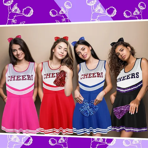 Vista 7 de Disfraces de animadora para niñas y mujeres, disfraz de animadora para fiesta