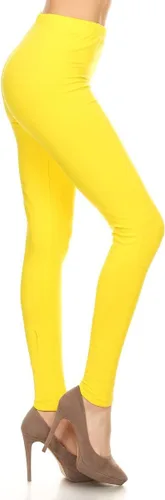 Vista 15 de Leggings Depot NCL27 pantalones capri para yoga de algodón premium suave Negro