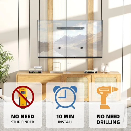 Vista 7 de KAMIWI Soporte de pared para TV de 12 a 55 pulgadas de hasta 100 libras