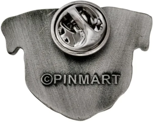 Vista 15 de PinMart Pin de solapa plateado para amantes de los perros de raza de perro