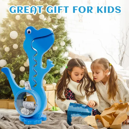 Vista 6 de Hucha de dinosaurio Boalord para niñas y niños con animales grandes, caja de ahorro de dinero personalizada para niños y adultos, el mejor regalo
