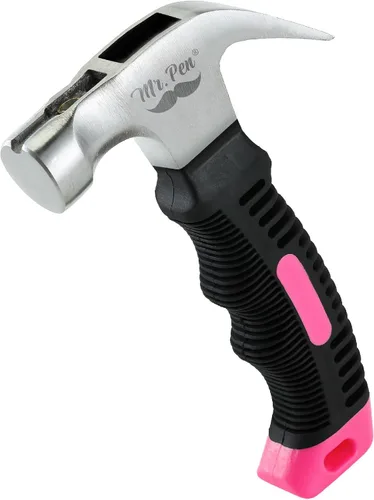 Vista 17 de Mr. Pen - Martillo de camping de 8 onzas color marrón - Martillo de uñas, pequeño y ancho, con punta de clavo, magnético, pequeño martillo de uñas