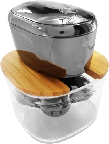 Vista 4 de Soporte de enjuague de bambú compatible con AidallsWellup para hombre 5 en 1 con cabezal eléctrico