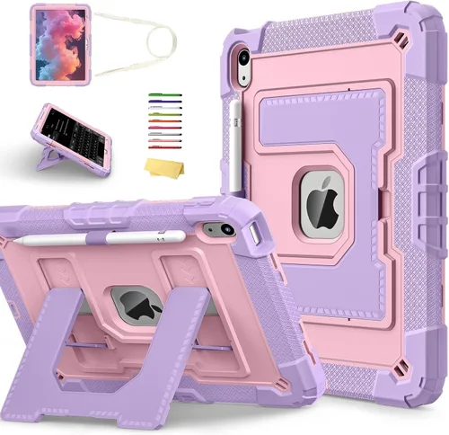 Vista 44 de Funda transparente con soporte para iPad Air 3 (Air 3ª generación) de 10.5 pulgadas 2019 y iPad Pro de 10.5 pulgadas 2017 con soporte para 01# Claro