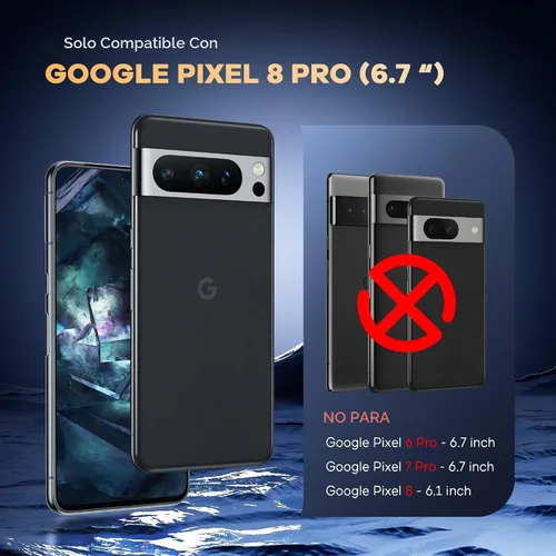 Vista 2 de FANGTIAN - Paquete de 4 protectores de pantalla híbridos para Google Pixel 8 Pro