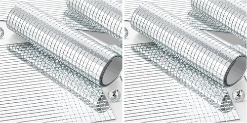 Vista 9 de 10800 piezas de azulejos de mosaico de espejo, azulejos de disco autoadhesivos de 5 x 5 mm, azulejos de disco de espejo cuadrado, pegatinas de bola
