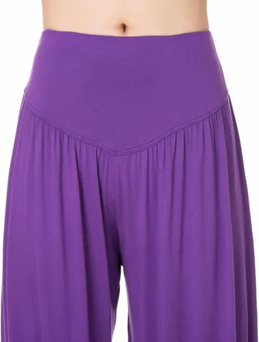 Vista 62 de Pantalones de algodón para mujer, elásticos, suaves, para yoga, deportes