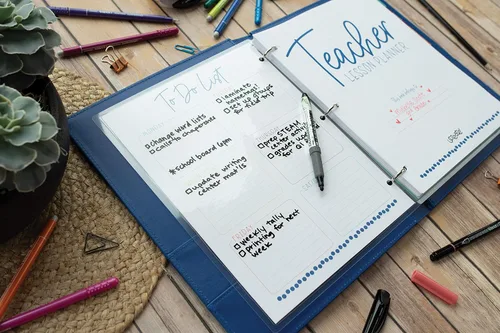 Vista 8 de UCreate Kit de planificador personalizable para profesores, 8.5 x 11 pulgadas, 157 piezas (P1000128)