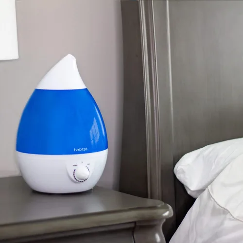 Vista 7 de Habitat Humidificador ultrasónico de niebla fría con tanque grande de 2.5 L, humidificador silencioso con luz LED para dormitorio, 24 horas