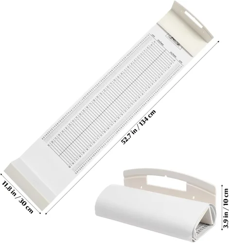 Vista 9 de iplusmile Tapete de medición de altura para bebés, tabla de altura de infantómetro para recién nacidos, niños pequeños y bebés, tabla de crecimiento