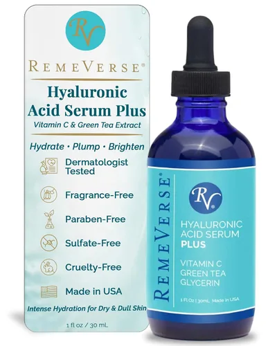 Vista 9 de Suero de ácido hialurónico de 1 oz, 100% puro grado médico ácido hialurónico de fuerza clínica - Suero antienvejecimiento para tu cara, labios