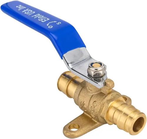 Vista 13 de EFIELD Válvula de bola de puerto completo de latón de 1 pulgada para tubería Pex-A, conexión de expansión ASTM F1960 solamente, nivel azul