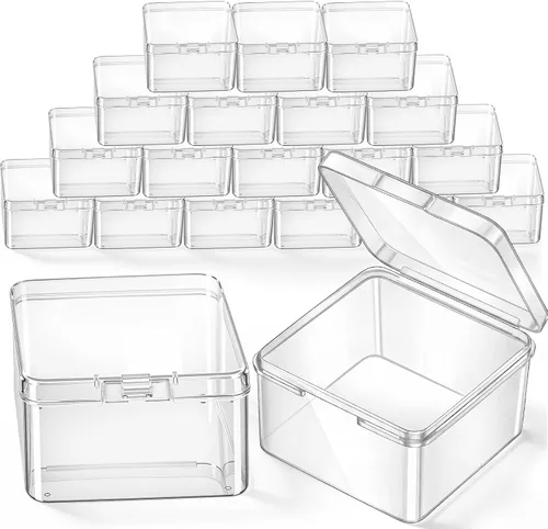 Vista 29 de 6 piezas de mini contenedores de almacenamiento de cuentas de plástico transparente para recolectar artículos pequeños, cuentas, joyas, tarjetas
