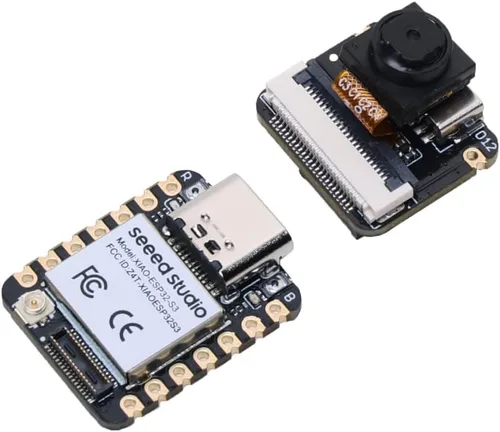 Vista 8 de Seeed Studio XIAO ESP32 S3 Sense - Wi-Fi de 2.4 GHz, BLE 5.0, sensor de cámara OV2640, micrófono digital, PSRAM de 8 MB, flash de 8 MB, carga