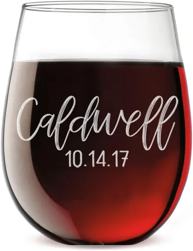 Vista 15 de Copa de vino grabada para el día de la madre, grabado para el Día de la Madre, regalos personalizados para mamá, regalos únicos personalizados