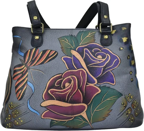 Vista 13 de Anna by Anuschka Bolso de hombro Satchel - Cuero Genuino