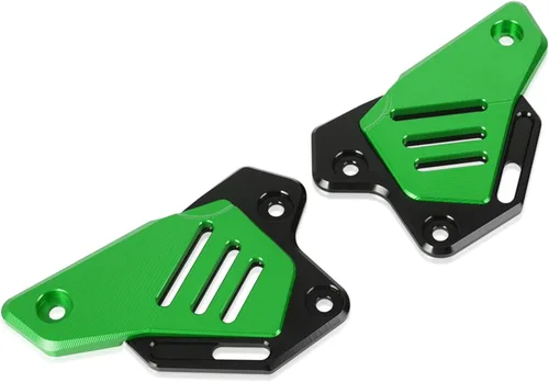 Vista 5 de Protector de pedal de motocicleta Protector de pedal trasero izquierdo derecho protector de talón placa compatible con Z900 Z 900 2017-2023 (verde)