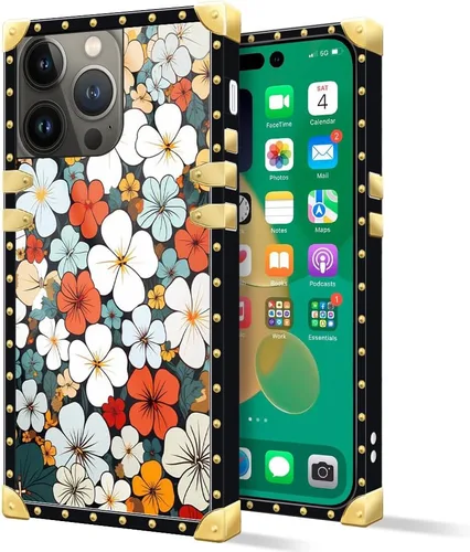 Vista 19 de DAIZAG Funda compatible con iPhone 14 Pro Max, funda de Angel Wings Girl para iPhone 14 Pro Max, decoración de metal de TPU suave a prueba de golpes