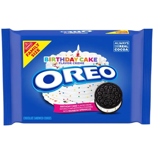 Vista 36 de OREO Galletas de sándwich de chocolate con crema sabor a chips de Java tamaño familiar, 17 onzas