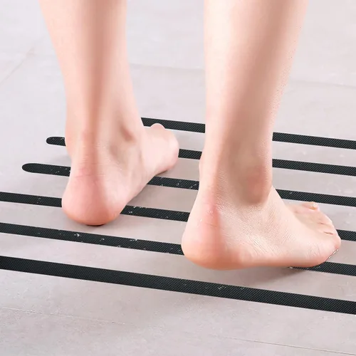 Vista 5 de Supkiir Adhesivos antideslizantes para bañera, 24 unidades antideslizantes con raspador para bañera, bañera, ducha, piscina, escaleras, cocina, 15