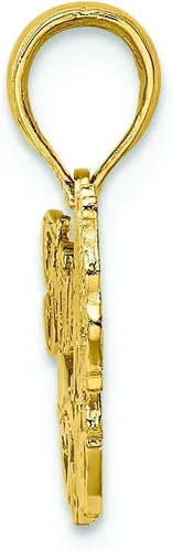 Vista 2 de FJC Finejewelers Charm de mamá de bombero de oro amarillo de 14 k, Metal, no conocido