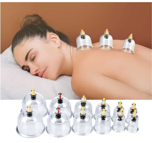 Vista 3 de Vacumterapia 12 Copas Recargable Masaje Al Vacio