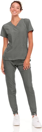 Vista 79 de Natural Uniforms Conjunto de ropa quirúrgica elástica para mujer con tallas regulares y pequeñas