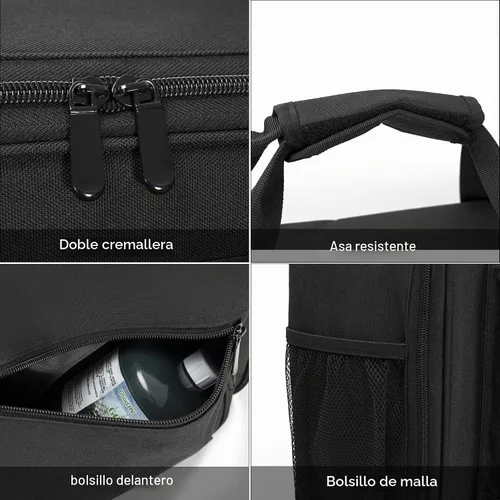 Vista 3 de Funda de transporte para estufa de campamento Coleman de 2 quemadores Water-resistant Camping Stove Storage Bag Compatible with Camp Chef Everest