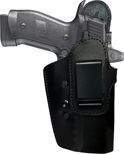 Vista 35 de Urban Carry LockLeather IWB RMR/RDS Holster - Right Handed Secure & Comfortable Leather/Polymer Hybrid Design for Optimal Comfort Compatible with