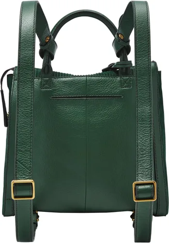 Vista 2 de Fossil Parker - Mini mochila de cuero para mujer Verde Pino