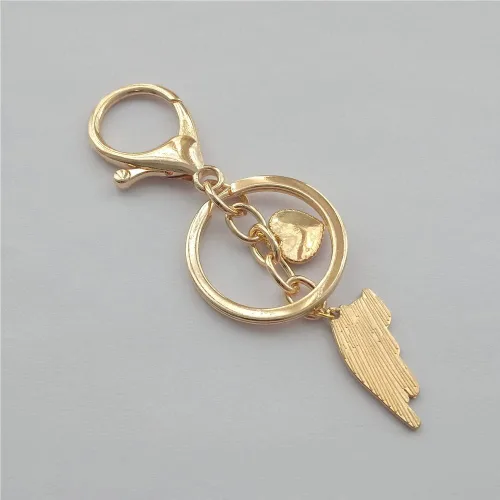Vista 5 de Lindo llavero de gatito blanco con corazón de amor para mujer, joyería creativa para amantes de los gatos