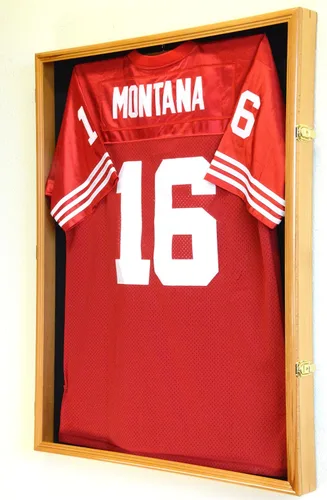 Vista 9 de XL Jersey Vitrina 98% Protección UV - Fútbol/Hockey/Béisbol/Baloncesto/Fútbol Shadowbox Montaje en Pared