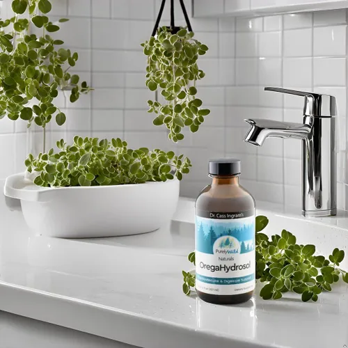 Vista 9 de PURELY WILD Dr. Cass Ingram's OregaHydrosol - Jugo de orégano mediterráneo salvaje para apoyo inmunológico, salud respiratoria y digestiva, sin OMG