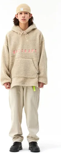 Vista 4 de Not So Ape Ropa urbana Sherpa con capucha, unisex para todo tipo de género, Negro, talla única