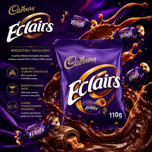 Vista 4 de Cadbury Classic Eclairs - Bolsa de chocolate (3.88 oz, 3 unidades)