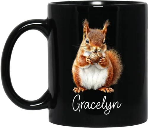 Vista 20 de Taza de café con nombre personalizado, regalo para amigo, compañero de trabajo, cumpleaños, taza de cerámica negra personalizada para amantes