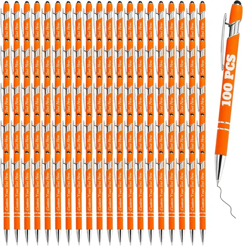 Vista 93 de Bolígrafos personalizados a granel 10 con nombre, grabados con punta de lápiz, bolígrafos de bola personalizados de escritura suave, regalos