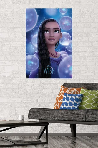 Vista 2 de Trends International Disney Wish Asha - Póster de pared de una hoja