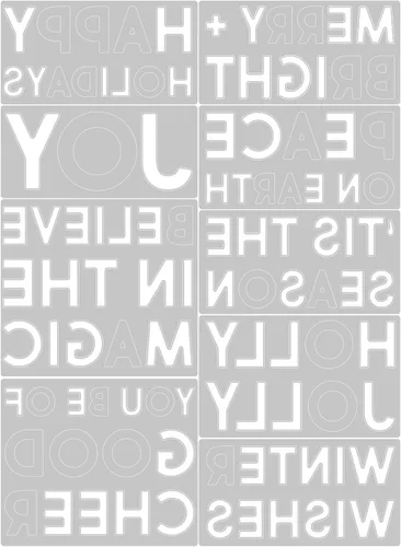 Vista 2 de Sizzix Juego de troqueles Thinlits 9PK Bold Text Christmas por Tim Holtz 666062 Capítulo 4 2022