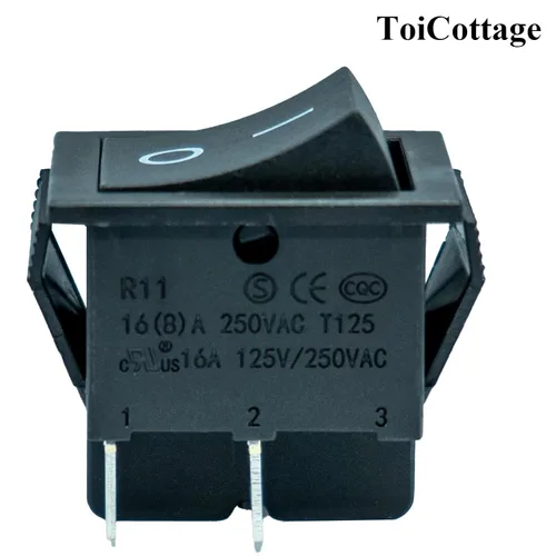 Vista 2 de 2 piezas de interruptor de luz de 2 pines botón de arranque para montar en juguetes, piezas de repuesto de coche, vehículos de juguete y accesorios