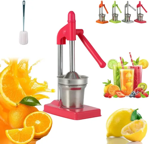 Vista 8 de Cast Iron Juice Press, Manual Press Juicer, Manual Juicer Cast Iron for Making Fresh Lemon and Orange Juice, Easy To Clean, Home and Kitchen