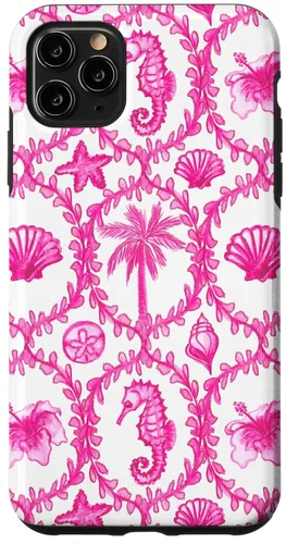 Vista 13 de Funda rosa hawaiana para iPhone 16 Coastal Nieta Coco Girl Preppy